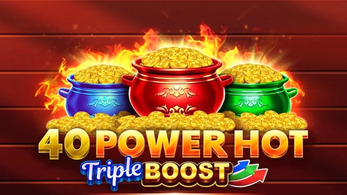 Interface do jogo de slot 40 Power Hot Triple Boost